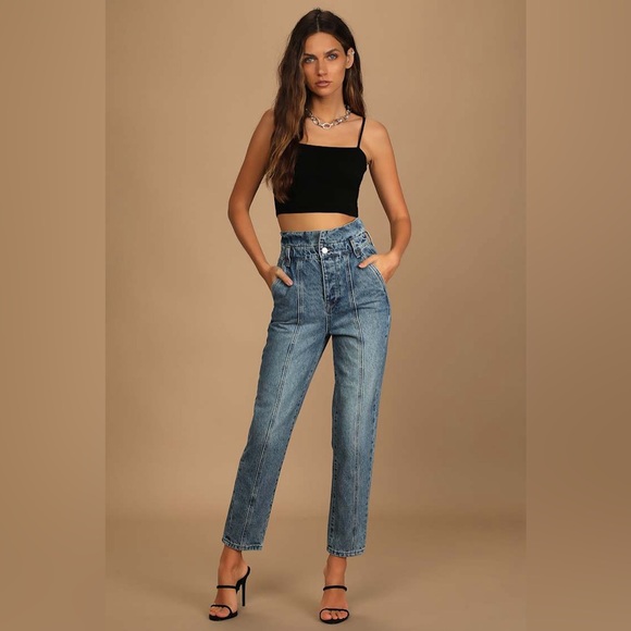 Blank NYC Denim - NWT Blank NYC Vintage Inspired Relaxed Paperbag Waist Jean In Size 24